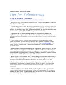 Microsoft Word - tips for volunteering.doc