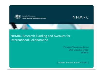 Anderson - Go8 C9 NHMRC Presentation