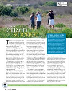 animal demography unit  citizen science  T