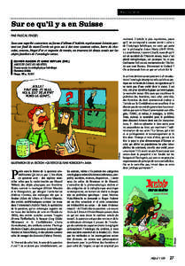 PHILOSOPHIE  6XUFHTX¶LO\DHQ6XLVVH PAR PASCAL ENGEL 6RXVXQHVXSHUEHFRXYHUWXUHHQIRUPHG·DOEXPG·Astérix représentant Aristote portant sur fond de mont Cervin un gros sac à dos avec couteau suisse, barre de 