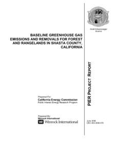 Baseline Greenhouse Gas Emissions and Removals for Forest and Rangelands in Shasta County, California