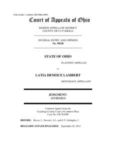 [Cite as State v. Lambert, 2013-Ohio[removed]Court of Appeals of Ohio EIGHTH APPELLATE DISTRICT COUNTY OF CUYAHOGA