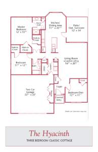 Linen  Kitchen/ Dining Area 11’4” x 22’10”