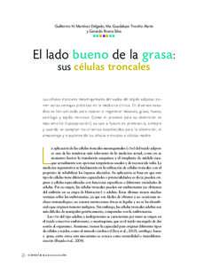 Guillermo H. Martínez Delgado, Ma. Guadalupe Treviño Alanís y Gerardo Rivera Silva nnnnnnn El lado bueno de la grasa : sus células troncales