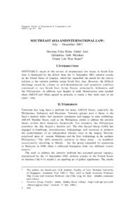 Singapore Journal ofSingapore International & Comparative Law 814 Journal