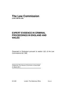 Re A (Children) / Expert witnesses / Expert witnesses in English law / Daubert standard / English criminal law / Law / Evidence