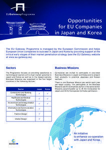 Opportunities for EU Companies in Japan and Korea