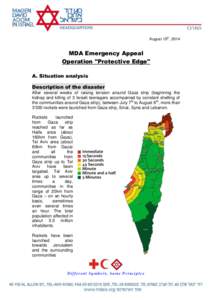 August 19th, 2014  MDA Emergency Appeal Operation 