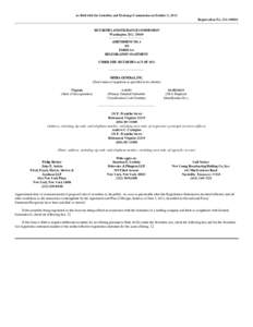   As filed with the Securities and Exchange Commission on October 2, 2013 Registration No. 333­[removed]SECURITIES AND EXCHANGE COMMISSION Washington, D.C. 20549 AMENDMENT NO. 4