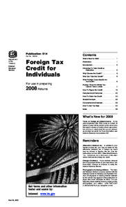 International taxation / Political economy / Economic policy / Income tax in the United States / Foreign tax credit / Alternative Minimum Tax / IRS tax forms / Income tax / Corporate tax / Taxation in the United States / Public economics / Taxation