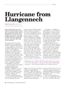 child poverty politics & policy economy international science education environment culture  Hurricane from Llangennech Dylan Iorwerth remembers the late Hywel Teifi Edwards