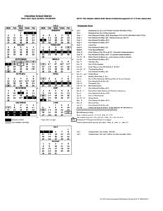 Shoreline School District FinalSCHOOL CALENDAR MON  TUE