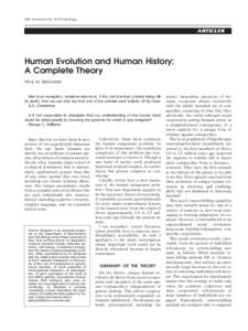 Megafauna / Human evolution / Origin of language / Kinship / Culture / Human / Primate / Paul M. Bingham / Evolution / Biology / Anthropology / Zoology
