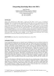 Decision theory / Technology / Knowledge / Reasoning / Sensor web / Sensors / Expert system / Open Geospatial Consortium / Geography Markup Language / Geographic information systems / Science / Artificial intelligence