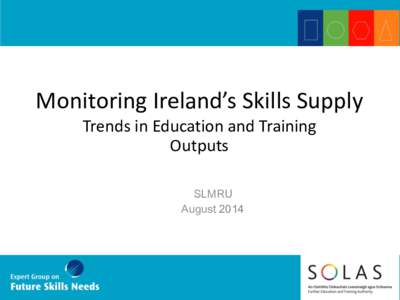 Monitoring Ireland’s Skills Supply