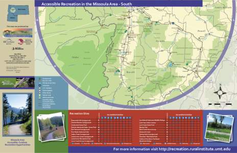 Accessible Recreation in the Missoula Area - South  Lincoln Bl a ck f o o  12
