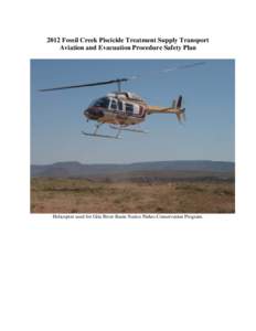 2012 Mineral Creek Drainage Stock Tank Surveys Aviation and Evacuation