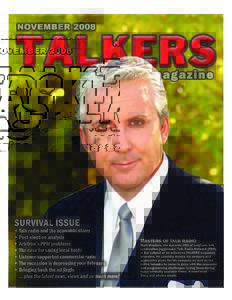 Issue 193  November 2008 INTERVIEW The TALKERS magazine interview