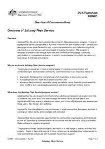 Microsoft Word - COM01 Overview of Saluting Their Service.doc