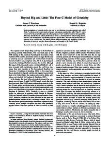 Education / Creativity / Cognition / Positive psychology / Problem solving / James C. Kaufman / Psychology of Aesthetics /  Creativity /  and the Arts / Greatness / Intellectual giftedness / Educational psychology / Psychology / Mind