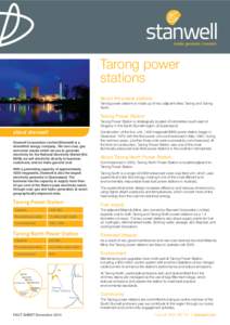 Stanwell Corporation / Queensland / Nanango /  Queensland / Fossil-fuel power station / Tarong Energy / Geography of Australia / Meandu Creek Dam / Tarong North Power Station / Tarong Power Station / States and territories of Australia