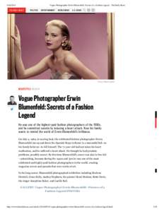 Vogue Photographer Erwin Blumenfeld: Secrets of a Fashion Legend - The Daily Beast THE DAILY BEAST