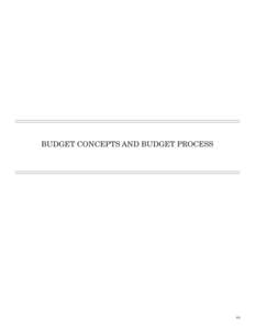 BUDGET CONCEPTS AND BUDGET PROCESS  85 86