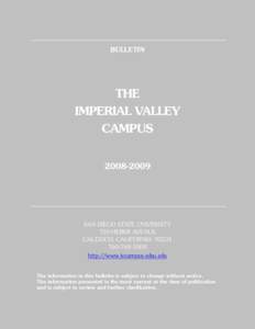 BULLETIN THE  IMPERIAL VALLEY