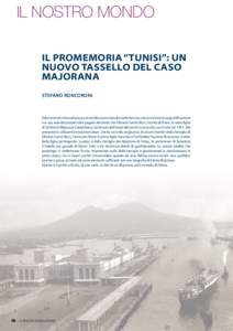 il nostro mondo il promemoria “tunisi”: un nuovo tassello del caso