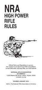 NRA  HIGH POWER RIFLE RULES