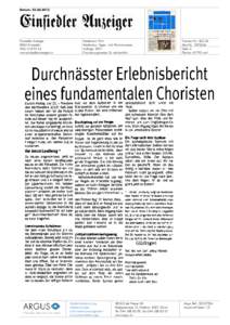 Datum: [removed]Einsiedler Anzeiger 8840 Einsiedeln[removed]www.einsiedleranzeiger.ch