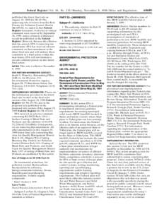 Pollution / Waste management / Landfill / Pollution in the United States / Landfill gas / Title 40 of the Code of Federal Regulations / New Source Performance Standard / New Source Review / Solid waste policy in the United States / Environment / Emission standards / United States Environmental Protection Agency