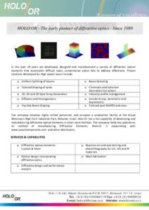 Electromagnetic radiation / Photonics / Camera lens / Laser / Diffraction / Tophat beam / Lens / I-beam / Optics / Physics / Optical devices