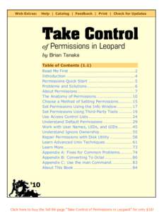 Take Control of Permissions in Leopard[removed]SAMPLE