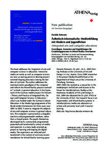 ATHENAVerlag New publication (in German language) Daniela Reimann  Ästhetisch-informatische Medienbildung