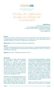 Boletín científico del ICTI-UFG Año V / n.° Niveles de coliformes fecales en el lago de Coatepeque