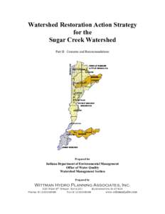 Watershed Restoration Action Strategy for the Sugar Creek Watershed Part II: Concerns and Recommendations  Prepared for