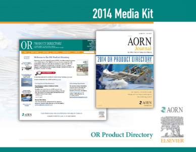 2014 Media Kit  OR Product Directory Table of Contents Click to go to. . .