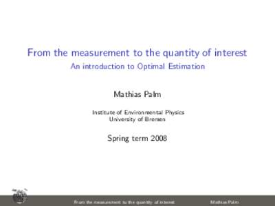 Inverse problems / Remote sensing / Linear algebra / Atmospheric sounding / Diagrams / Spectrum / Optimal estimation / Derivative / Euclidean vector / Mathematics / Algebra / Mathematical analysis