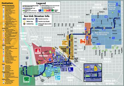 Legend  Destinations Cultural & Entertainment  Parking Garage* with