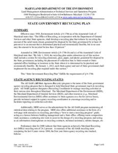 Microsoft Word - State Government Recycling Plan.doc