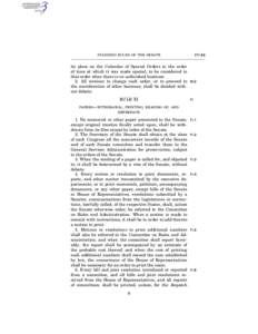 ø11.6¿  STANDING RULES OF THE SENATE its place on the Calendar of Special Orders in the order of time at which it was made special, to be considered in