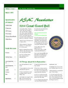 Volume 1, Issue 1  Air Station Atlantic City March 7, 2014