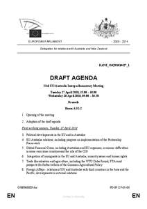 [removed]EUROPEAN PARLIAMENT Delegation for relations with Australia and New Zealand  DANZ_OJ(2010)0427_1