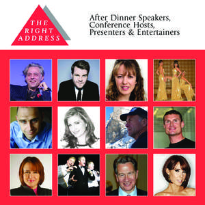 After Dinner Speakers, Conference Hosts, Presenters & Entertainers E