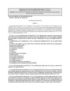 Document: Emergency Rule, Register Page Number: 25 IR 1654 Source: February 1, 2002, Indiana Register, Volume 25, Number 5 Disclaimer: This document was created from the files used to produce the official (printed) India