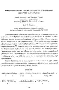 A One-pot Procedure for the Preparation of Phosphonic Acids from Alkyl Halides