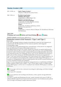 Microsoft Word - Gastric Tumors Session 1 Working Group-finalized.doc