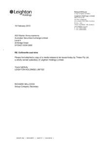 Microsoft Word - 12_ LHL ASX Letter Thiess Collinsville 19Feb 13