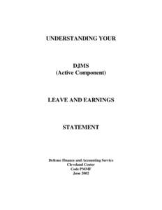 Understanding Your DJMS Leave and Earnings Statement